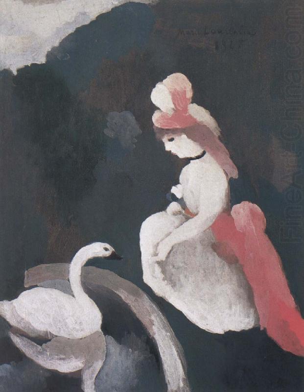 Younger castellan with white swan, Marie Laurencin